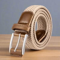 Peter Williams Riding Apparel Braided Belt PW Braided Belt with Leather Finish