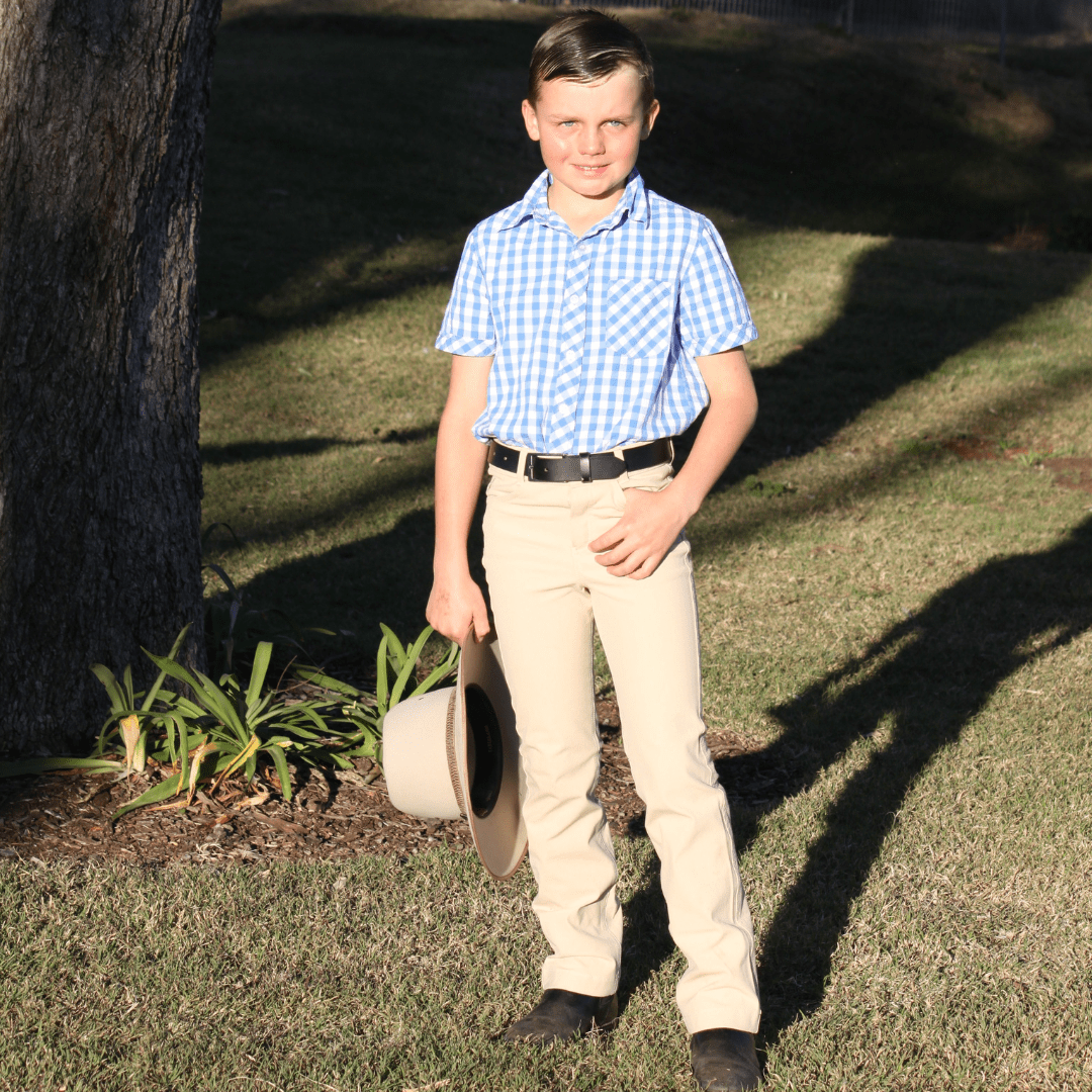 Peter Williams Riding Apparel Riding Pants Dexley Demim Stock Horse Competition Pants - Youth
