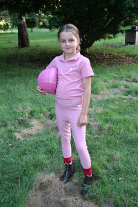 Peter Williams Riding Apparel Riding Pants Luxe Performance Riding Breeches Youth - Pink
