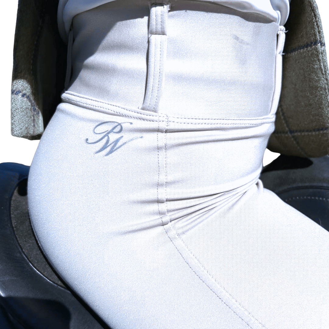 Peter Williams Riding Apparel Riding Pants Signature Show Riding Tights - White - Youth