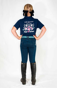 Peter Williams Riding Apparel Breeches Lennox Youth Horse Riding Denim Breeches