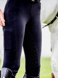 Peter Williams Riding Apparel Horse Riding Jodhpurs Pull On Riding Jodhpurs  with Gel Seat and Phone Pocket - Ladies