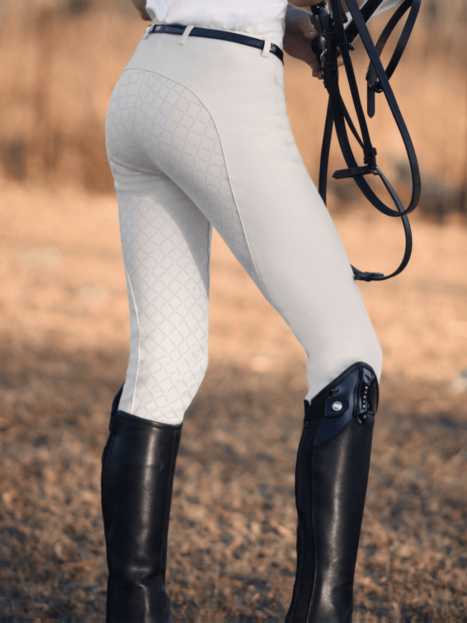 Peter Williams Riding Apparel Horse Riding Jodhpurs Pull On Riding Jodhpurs with Gel Seat - Ladies