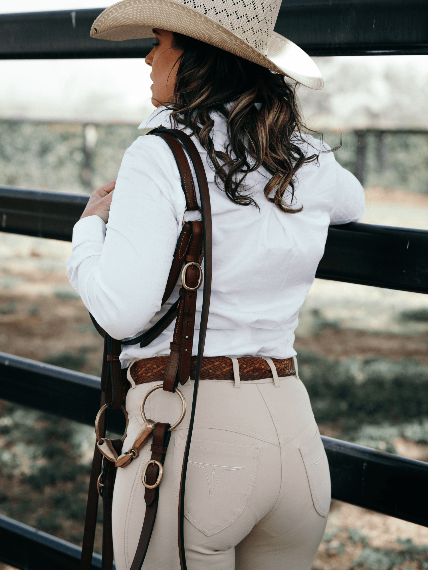 Peter Williams Riding Apparel Western Riding Pants Clermont Denim Stock Horse Competition Pants - Ladies