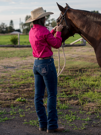 Peter Williams Riding Apparel Western Riding Pants Denvor Horse Riding Denim Jeans - Ladies