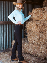 Peter Williams Riding Apparel Western Riding Pants Roxby Horse Riding Jeans - Ladies - BLACK