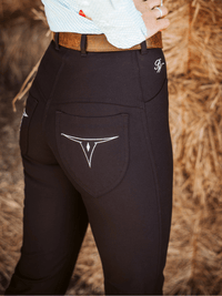 Peter Williams Riding Apparel Western Riding Pants Roxby Horse Riding Jeans - Ladies - BLACK