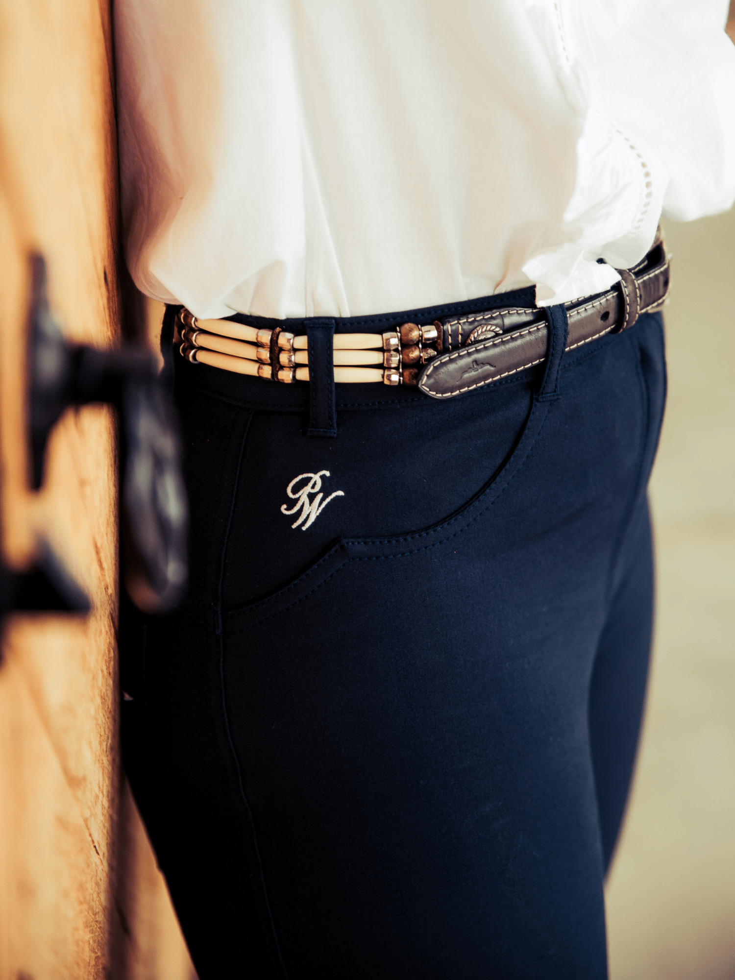 Peter Williams Riding Apparel Western Riding Pants Roxby Horse Riding Jeans - Ladies - NAVY