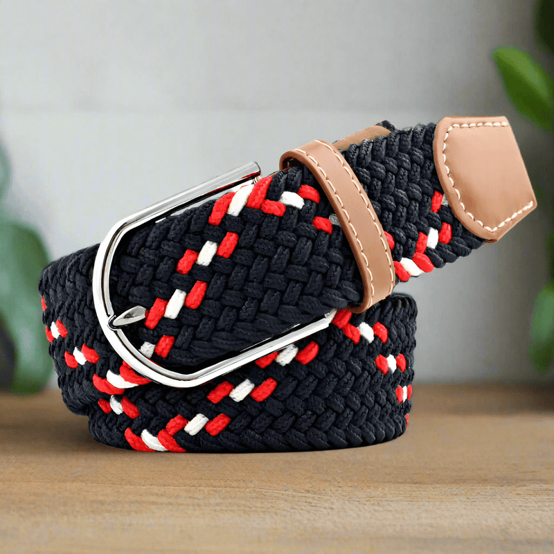 Peter_Williams_Braided_Belt_Navy_Red_White