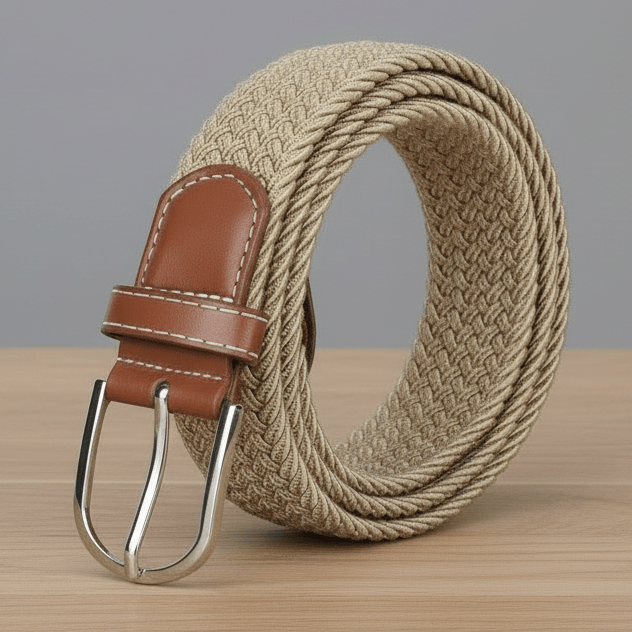 Peter Williams Riding Apparel Braided Belt PW Braided Belt Beige