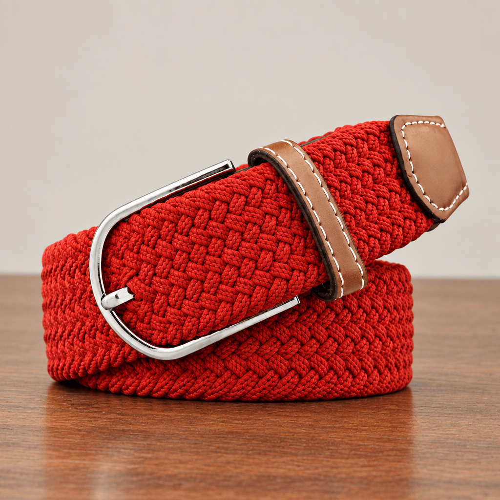 Peter Williams Riding Apparel Braided Belt PW Braided Belt - Red