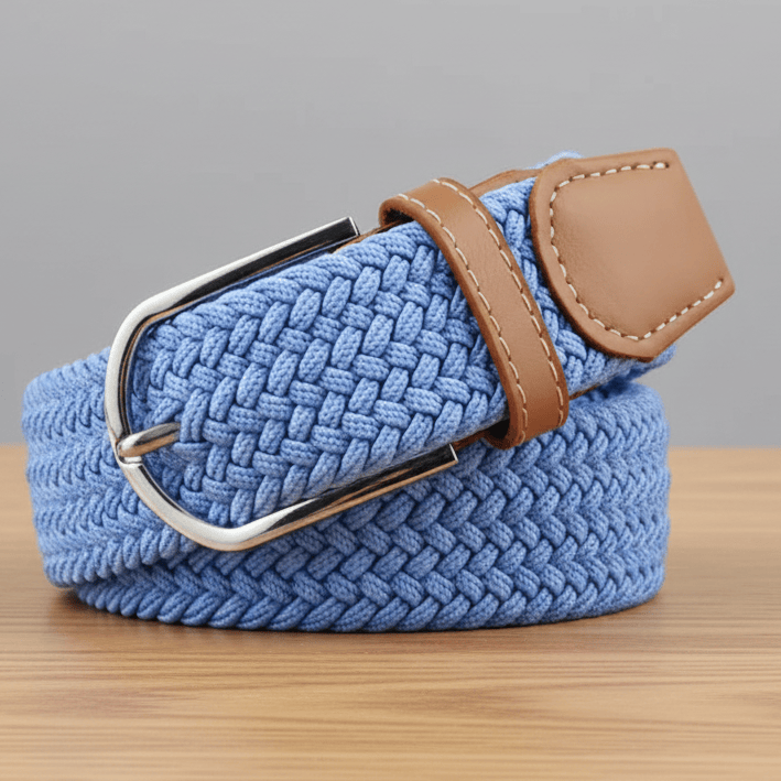 Peter Williams Riding Apparel Braided Belt PW Braided Belt - Sky Blue