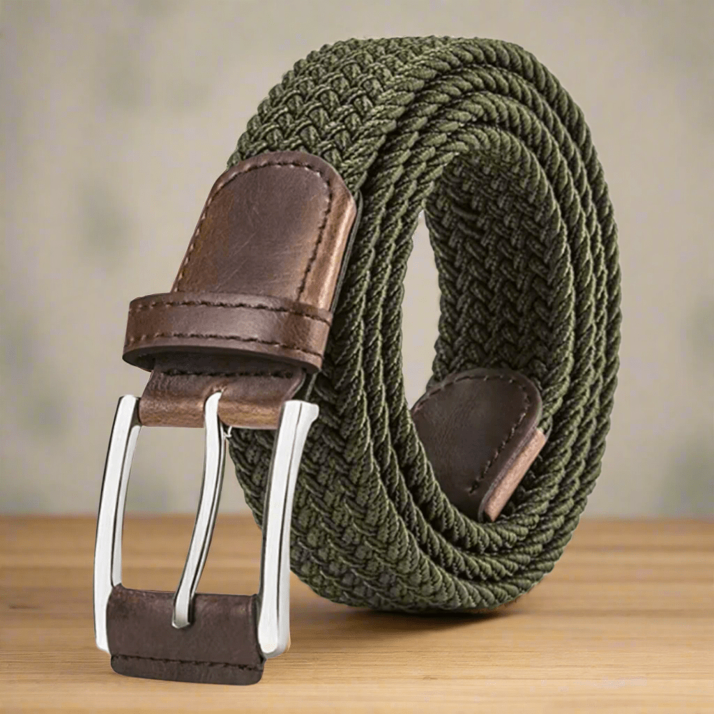 Peter Williams Riding Apparel Braided Belt PW Braided Belt with Leather Finish
