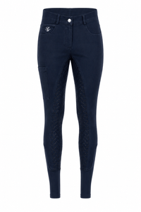 Peter Williams Riding Apparel Breeches Jenna - Navy Ladies Denim Riding Breeches | Full Gel Seat