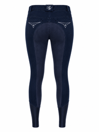 Peter Williams Riding Apparel Breeches Jodie - Navy Ladies Denim Riding Breeches | Full Suede Seat