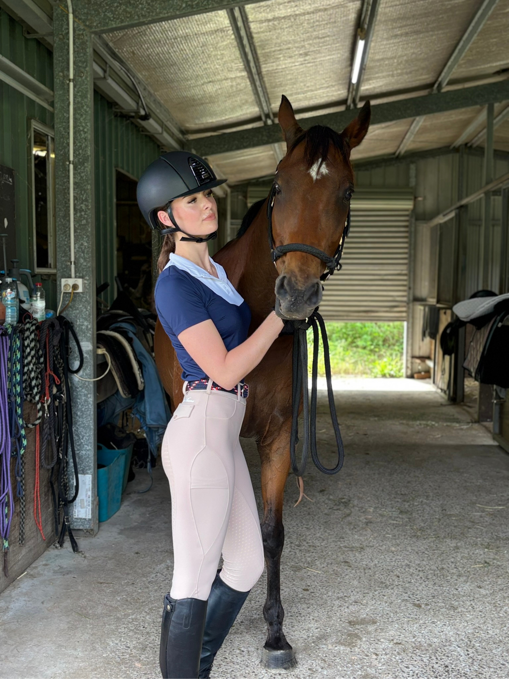 Luxe Performance Riding Tights - Beige – Peter Williams Riding Apparel