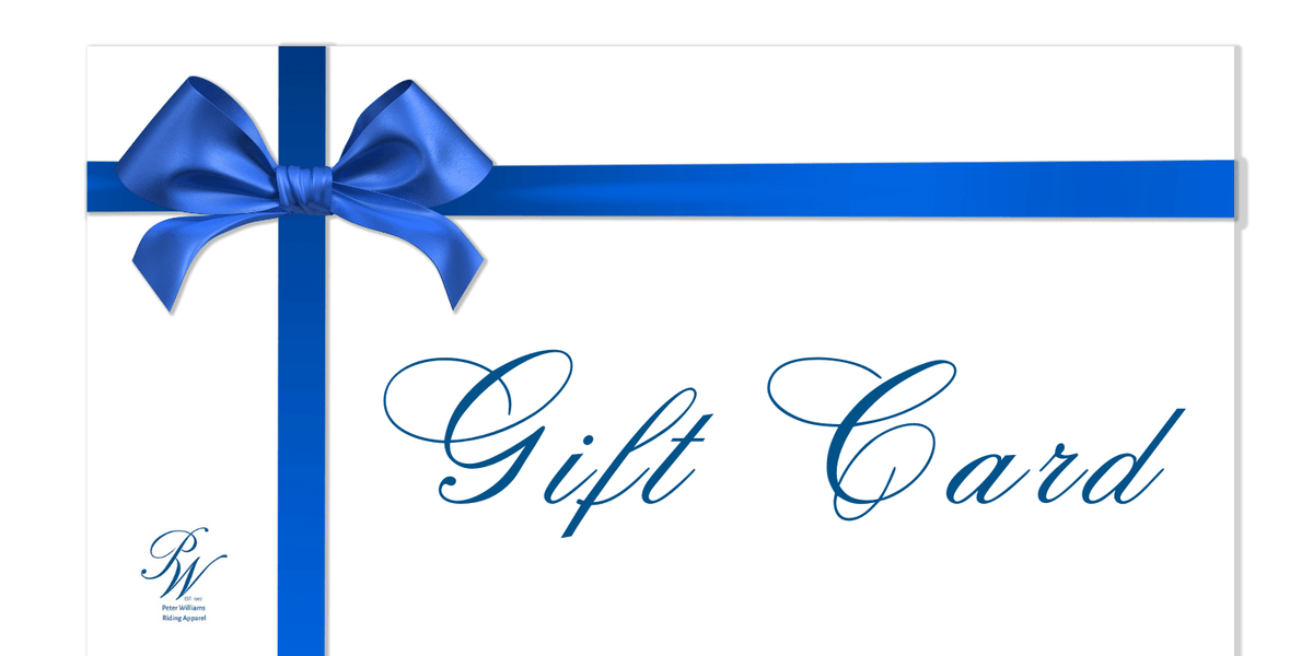 Peter Williams Riding Apparel Gift Card PW Gift Card