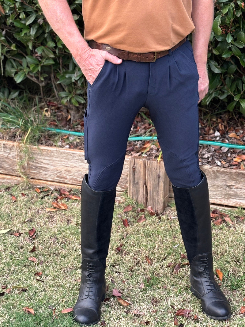 Peter Williams Riding Apparel Horse Riding Jodhpurs Cross Country Ribbed Mens Riding Jodhpurs