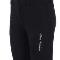 Peter Williams Riding Apparel Horse Riding Jodhpurs Pull On Riding Jodhpurs  with Gel Seat and Phone Pocket - Black