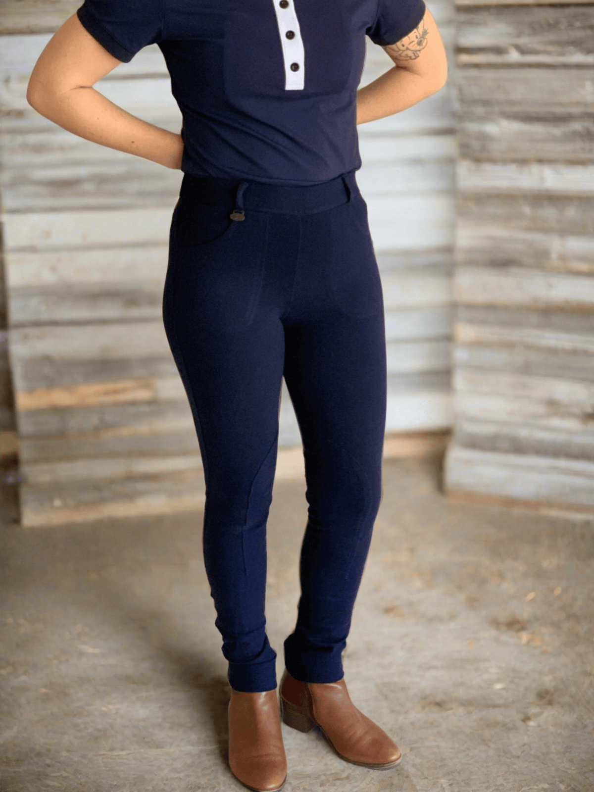 Peter Williams Riding Apparel Horse Riding Jodhpurs Ultimate Pull On Riding Jodhpurs - Ladies