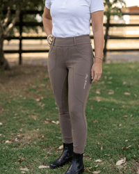 Peter Williams Riding Apparel Horse Riding Tights Ladies Milk Chocolate Riding Tights – Full Gel Seat