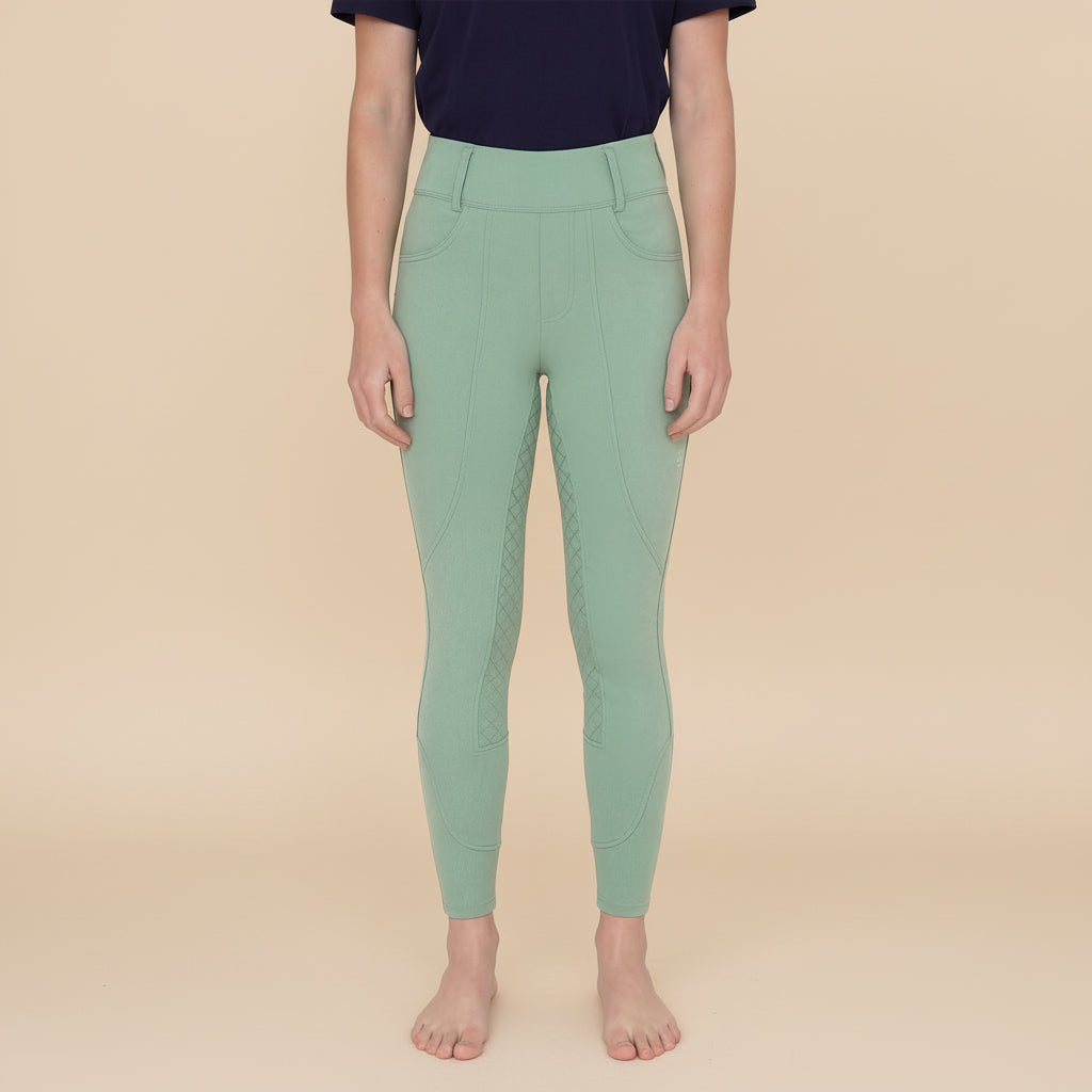 Peter Williams Riding Apparel Horse Riding Tights Sea Green Riding Tights - Ladies