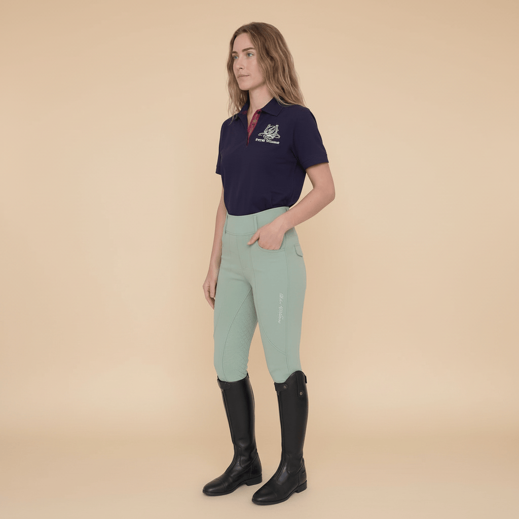 Peter Williams Riding Apparel Horse Riding Tights Sea Green Riding Tights - Ladies