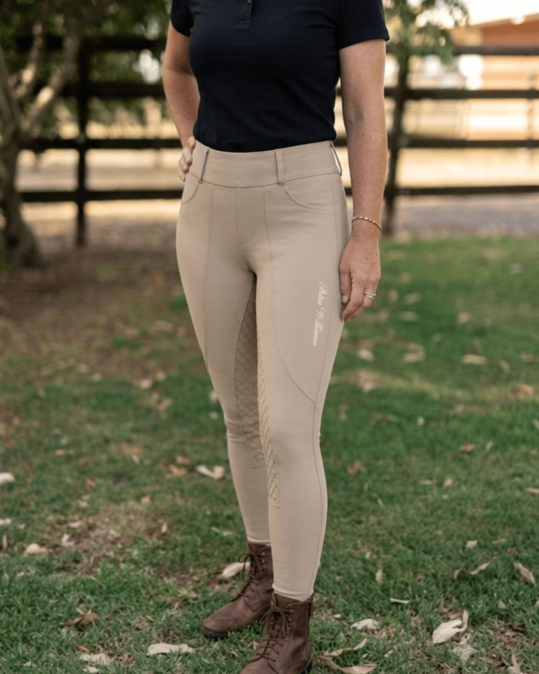 Peter Williams Riding Apparel Horse Riding Tights Show Riding Tights - Ladies - Beige