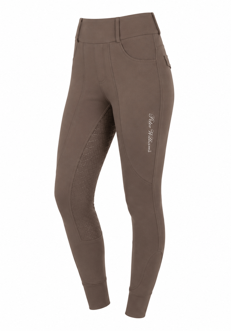 Peter Williams Riding Apparel Horse Riding Tights Show Riding Tights - Ladies - Chocolate