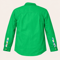 Peter Williams Riding Apparel Long Sleeve Shirt Workwear Shirt - Green