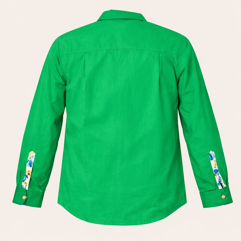 Peter Williams Riding Apparel Long Sleeve Shirt Workwear Shirt - Green