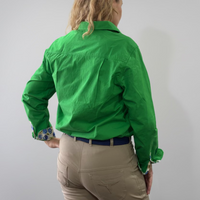 Peter Williams Riding Apparel Long Sleeve Shirt Workwear Shirt - Green