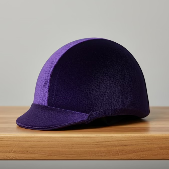 Peter Williams Riding Apparel Riding Apparel & Accessories Velvet Helmet Covers Purple