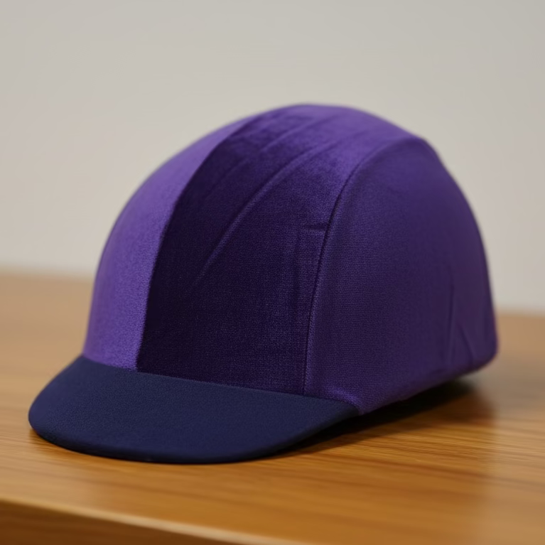 Peter Williams Riding Apparel Riding Apparel & Accessories Velvet Helmet Covers Purple