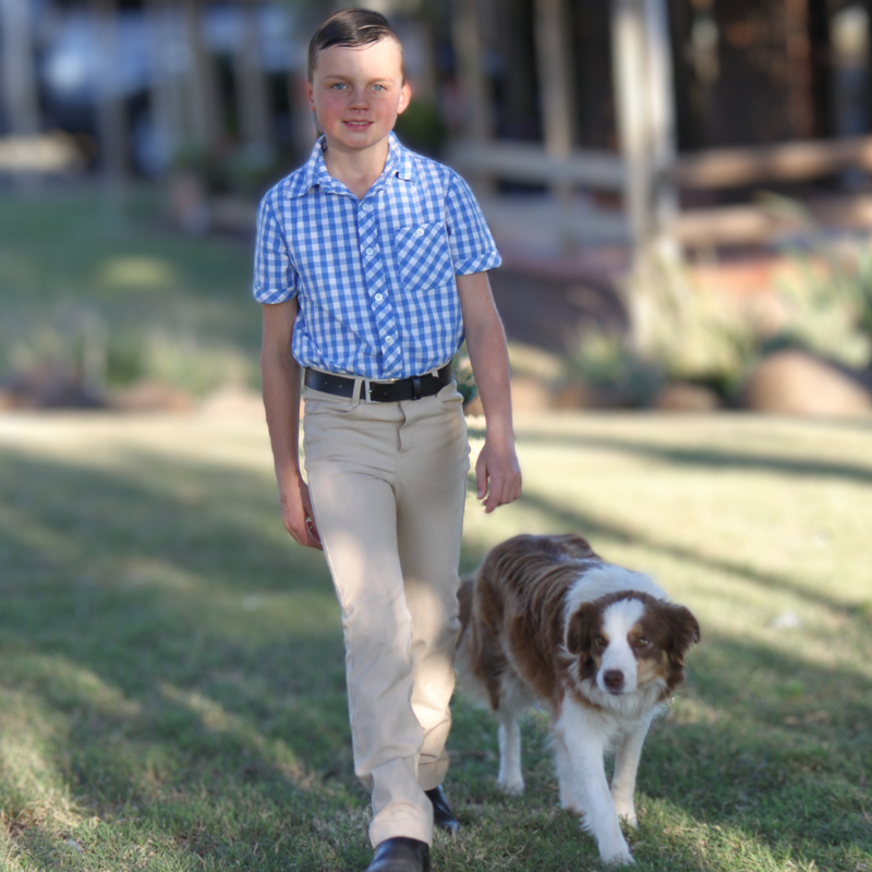 Peter Williams Riding Apparel Riding Pants Dexley Demim Stock Horse Competition Pants - Youth