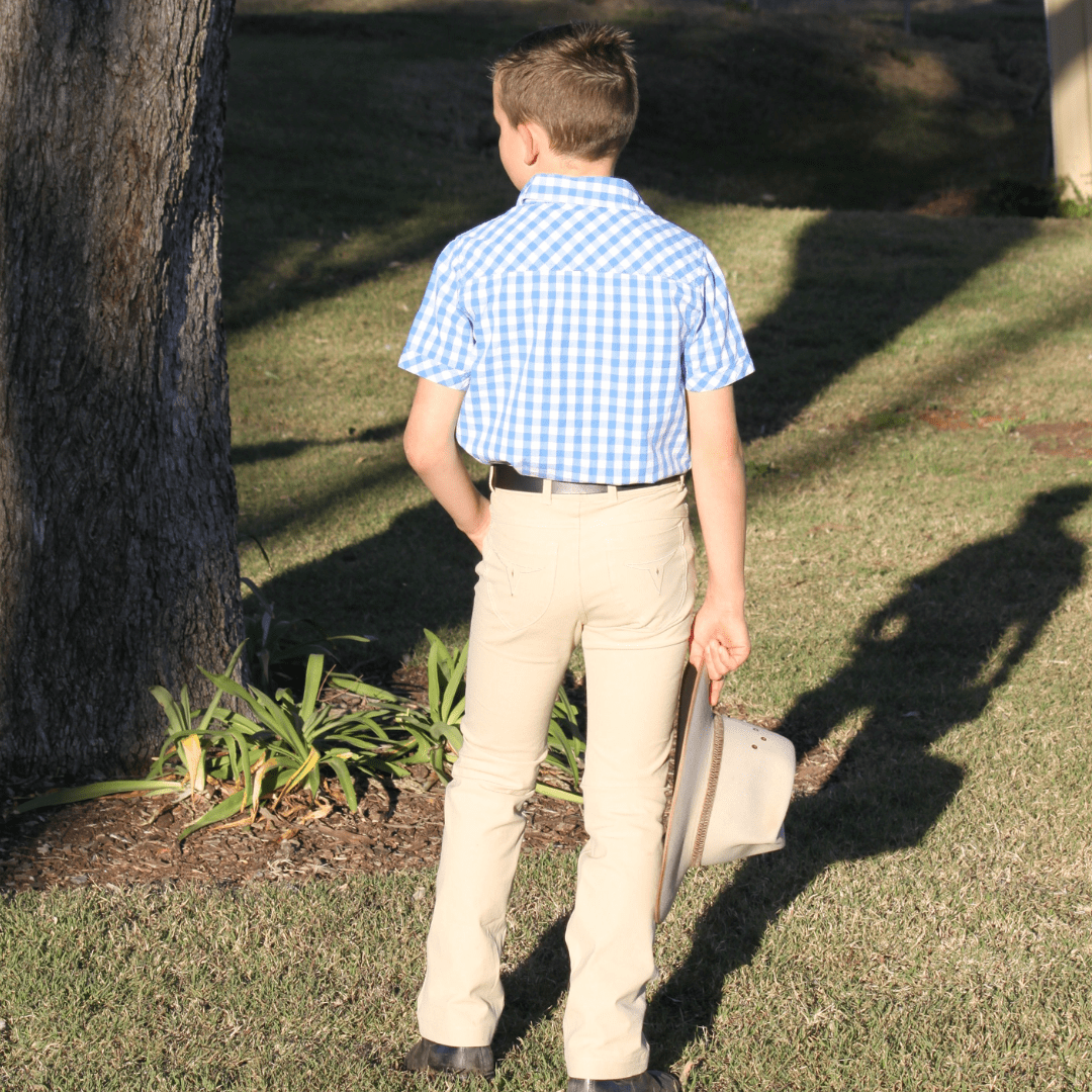 Peter Williams Riding Apparel Riding Pants Dexley Demim Stock Horse Competition Pants - Youth