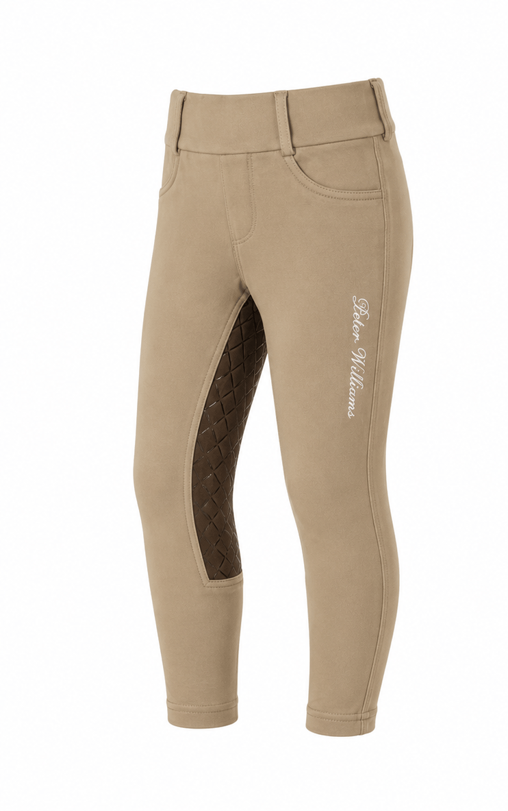 Peter Williams Riding Apparel Riding Pants Kids Hunt Riding Tights – Beige/Brown