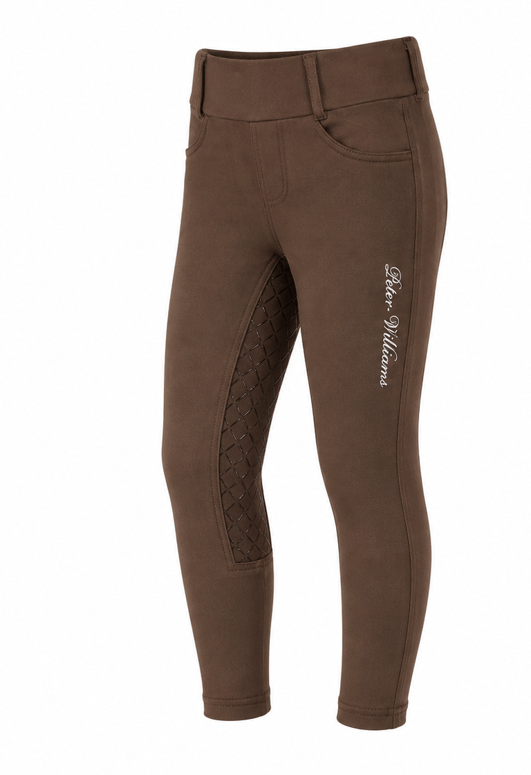 Peter Williams Riding Apparel Riding Pants Milk Chocolate Kids Riding Tights