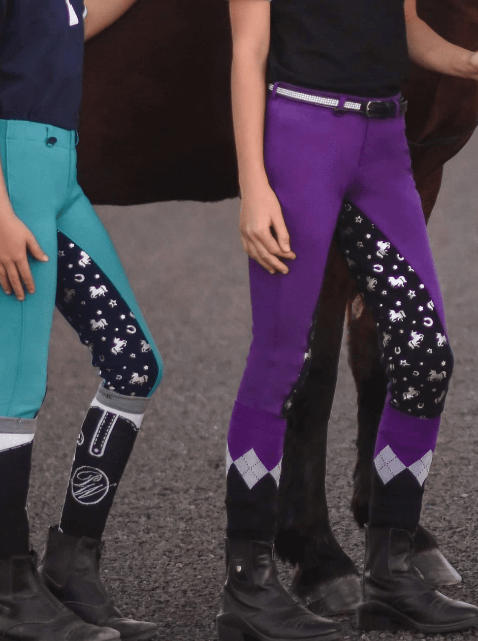 Peter Williams Riding Apparel Riding Pants NEW Pull On Jodhpurs - Storm Rider - Children