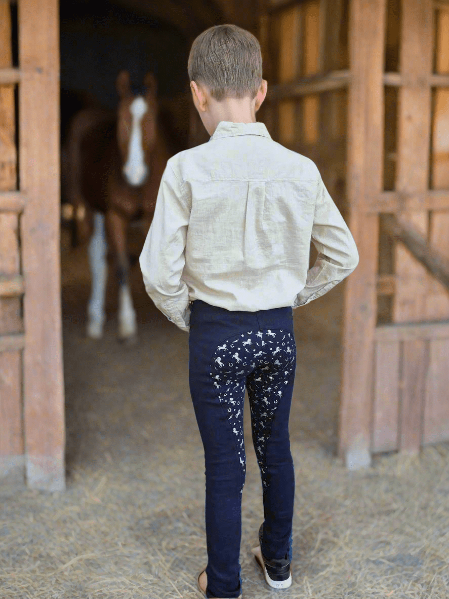 Peter Williams Riding Apparel Riding Pants NEW Pull On Jodhpurs - Storm Rider - Children