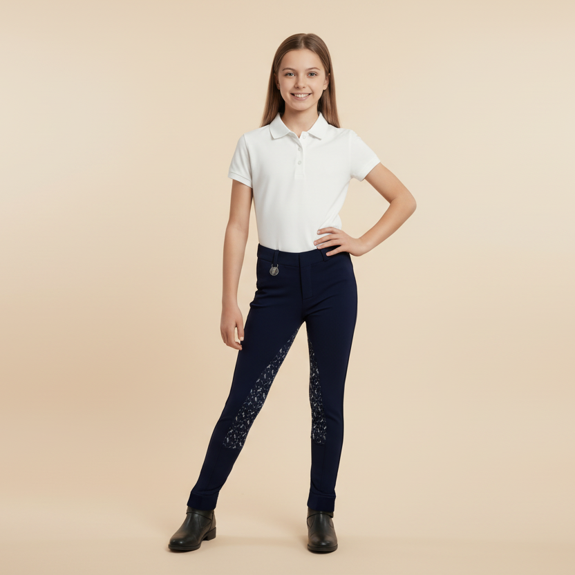 Peter Williams Riding Apparel Riding Pants Pull On Jodhpurs - Storm Rider - Navy