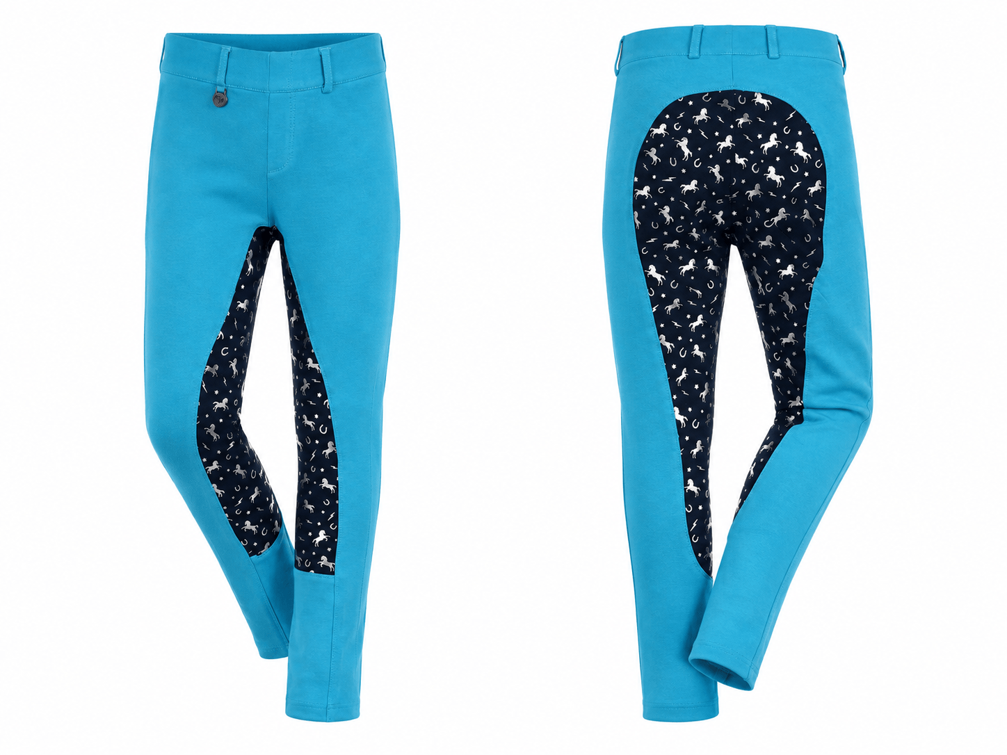 Peter Williams Riding Apparel Riding Pants Pull On Jodhpurs - Storm Rider - Turquoise