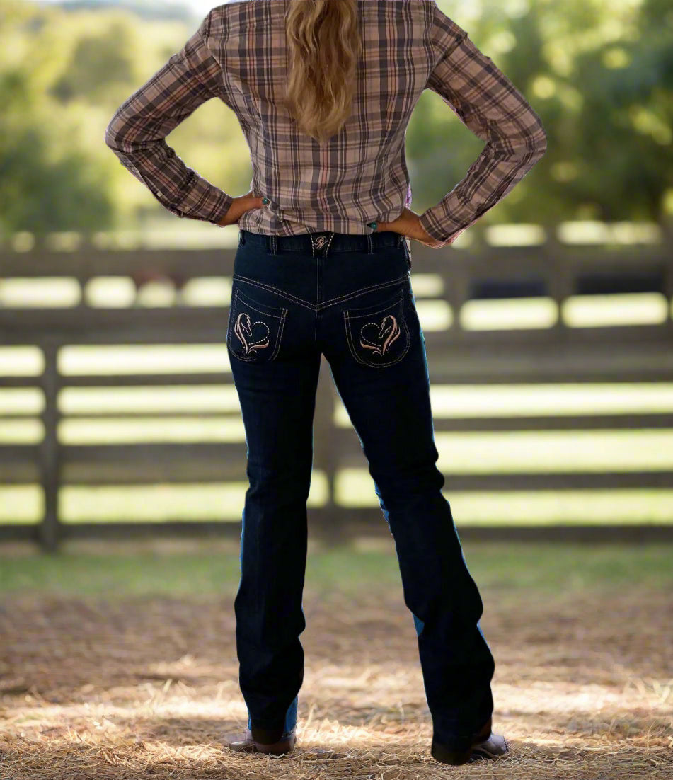 Peter Williams Riding Apparel Western Riding Pants Kendall Denim Horse Riding Jeans - Ladies