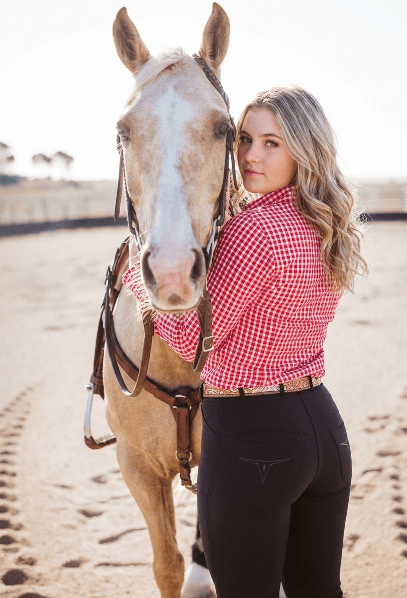 Peter Williams Riding Apparel Western Riding Pants Sophia Horse Riding Jeans - Black