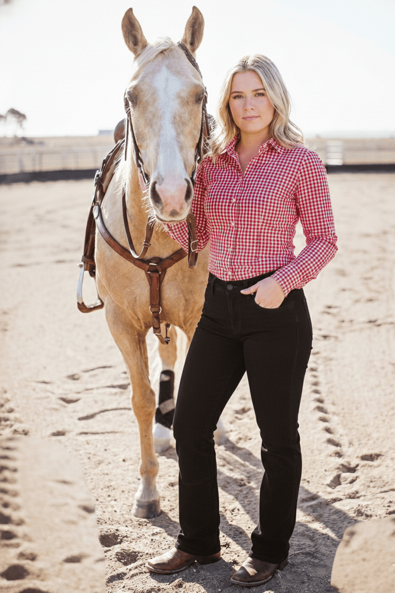 Peter Williams Riding Apparel Western Riding Pants Sophia Horse Riding Jeans - Black