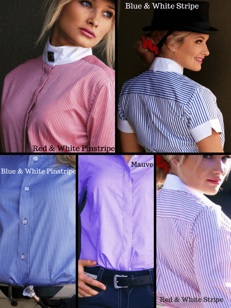 Ladies wearing Show Shirts with Rat Catcher Collar 
