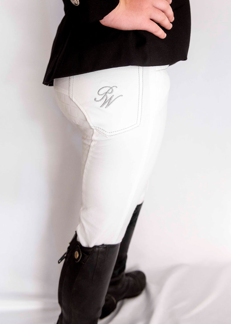 Peter Williams Derby Youth Breeches White
