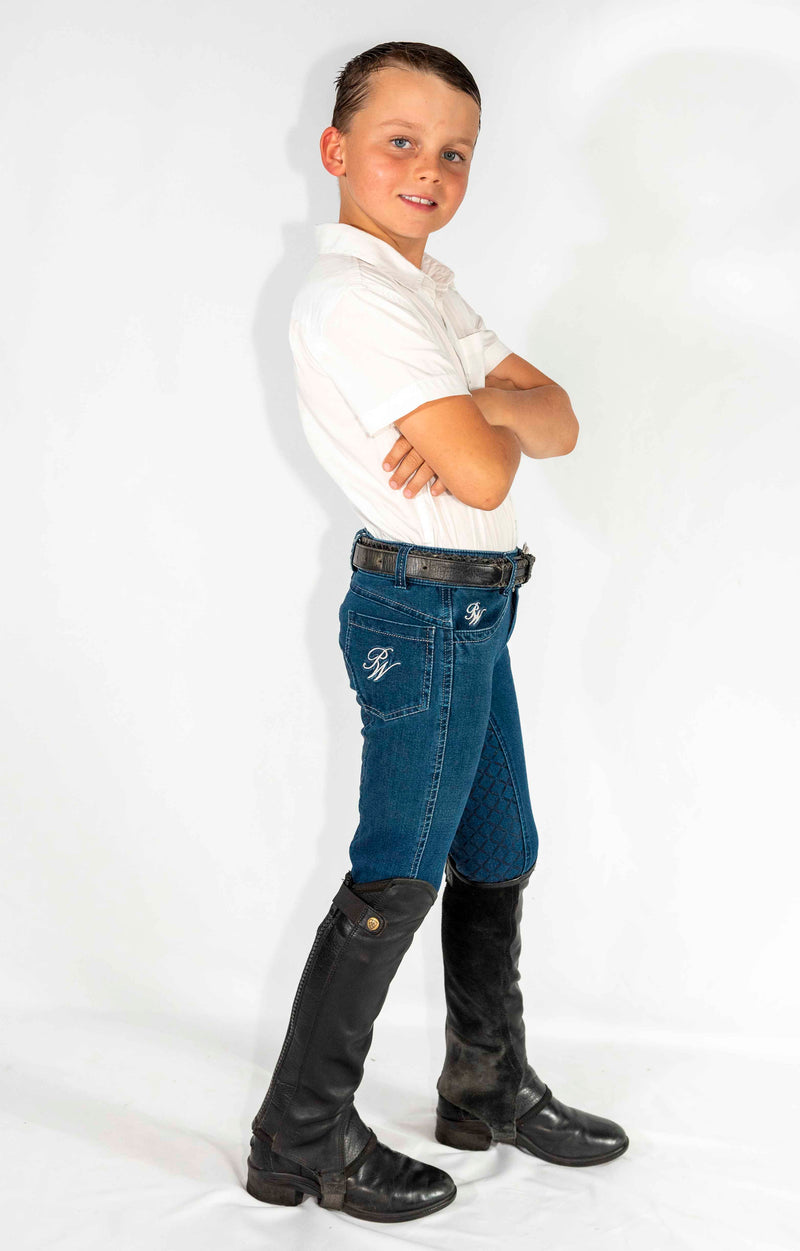 PW Lennox Youth Denim Breeches - Peter Williams Riding Apparel