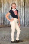 Show Riding Tights - Youth - Peter Williams Riding Apparel cream without jacket