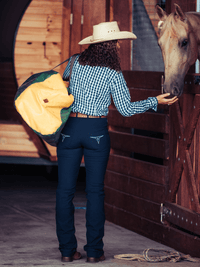 PW Roxby Denim Riding Jeans - Ladies - NAVY - Peter Williams Riding Apparel